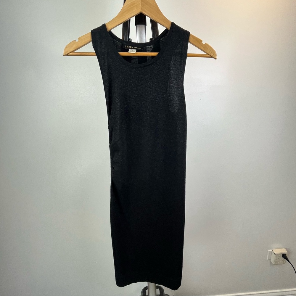 AKIRA Black Label Women's Black Dress Size Medium Party Wedding NYE Club